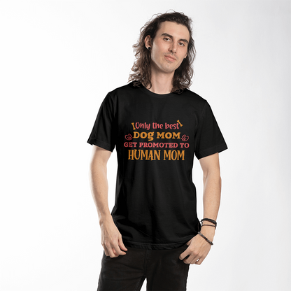 Funny black t-shirt for dog lovers with the quote