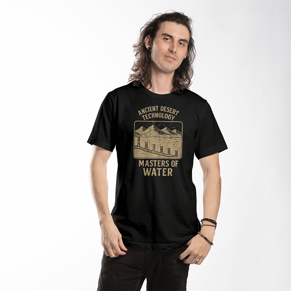 Ancient Desert Technology T-Shirt – Masters of Water | Historical Civilization Graphic Tee