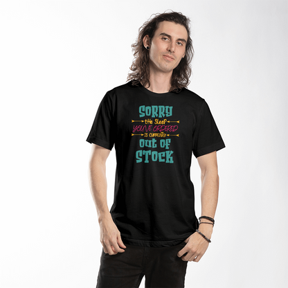 Funny black t-shirt with quote