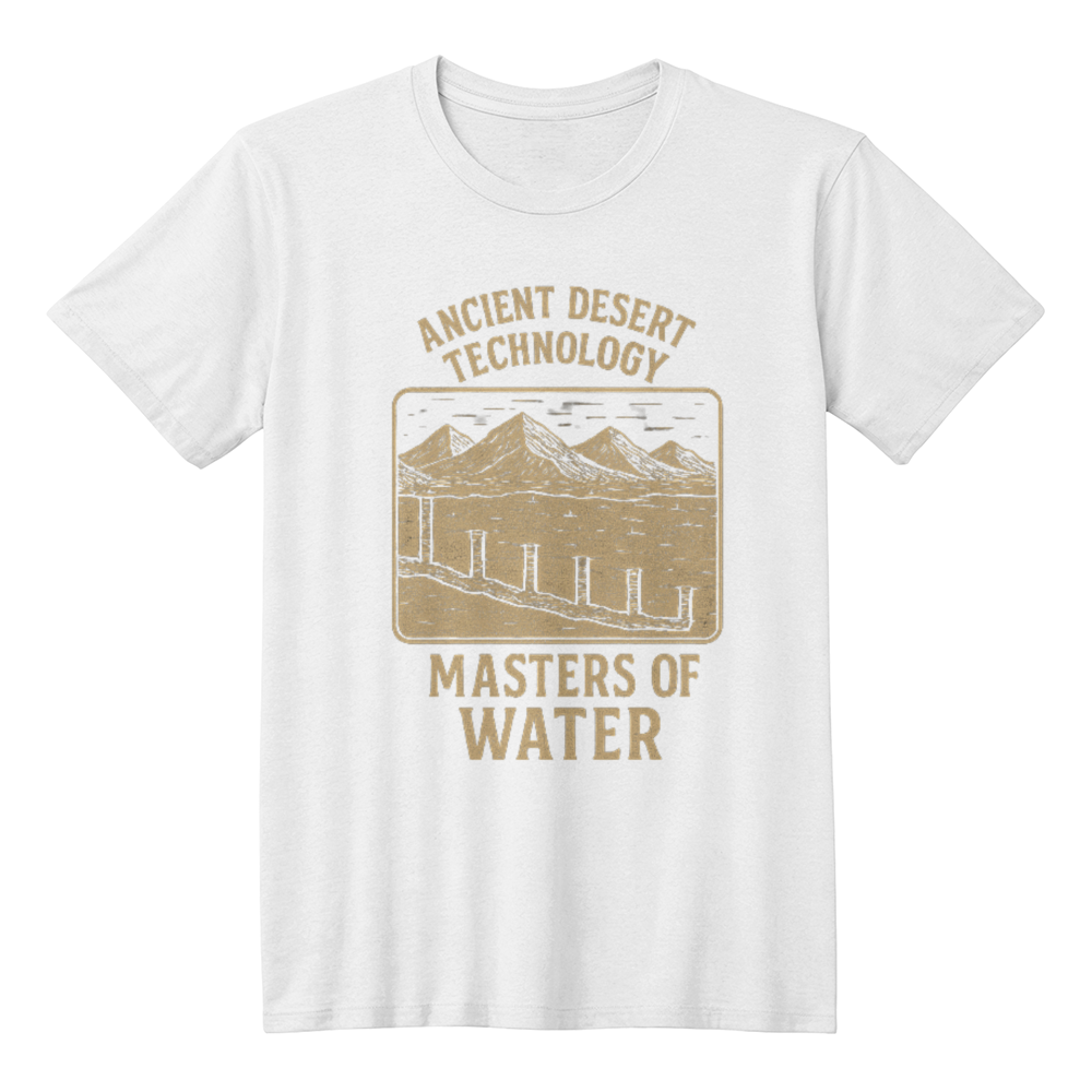 Ancient Desert Technology T-Shirt – Masters of Water | Historical Civilization Graphic Tee