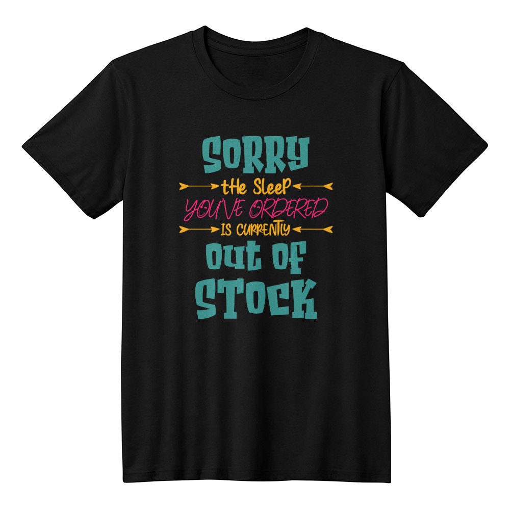 Funny black t-shirt with quote