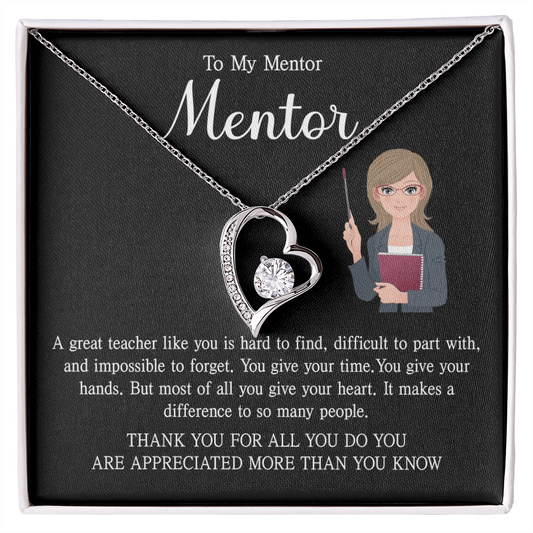 Teacher Birthday Gifts, Forever Love Necklace