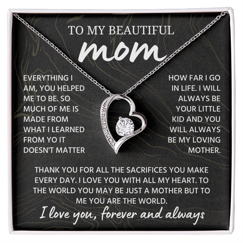 Mom Necklace from Daughter or Son, Birthday Gifts for Mom