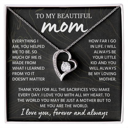 Mom Necklace from Daughter or Son, Birthday Gifts for Mom