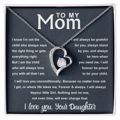 To My Beautiful Mom – Forever Your | Unconditional Love Gift for Mom