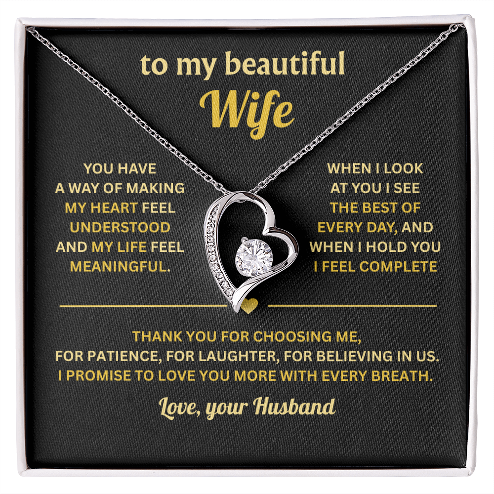 Jewelry To My Wife, Forever Love Necklace for Her