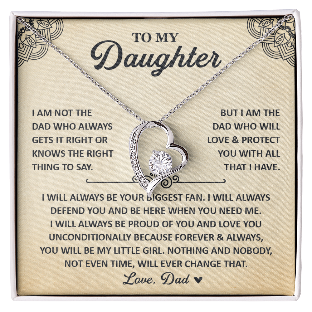 Daughter Necklace From Mom, 925 Sterling Silver Necklace