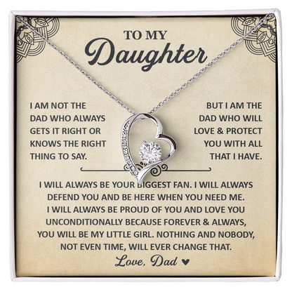 Daughter Necklace From Mom, 925 Sterling Silver Necklace