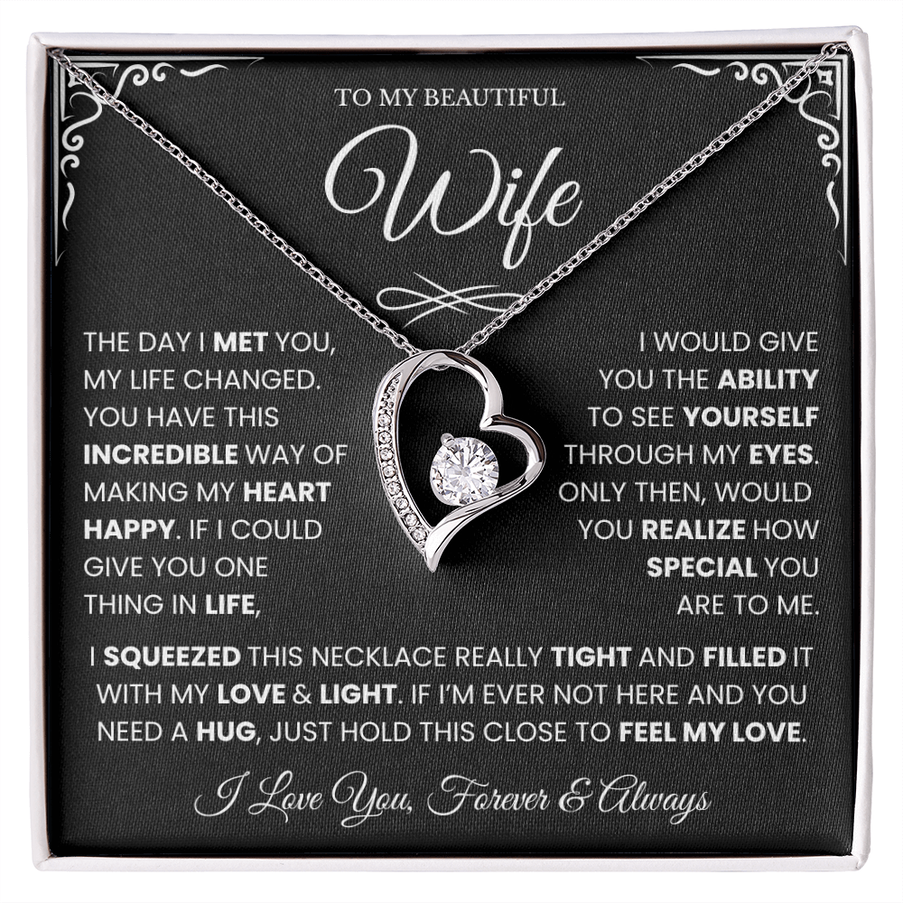 Gifts for Wife from Husband, Forever Love Necklace