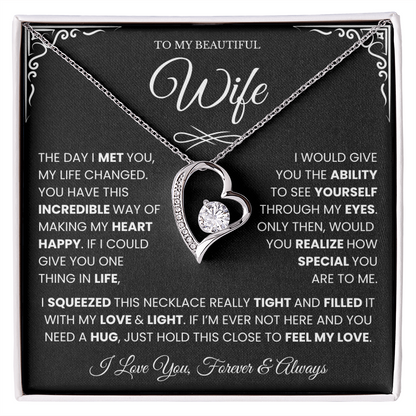 Gifts for Wife from Husband, Forever Love Necklace