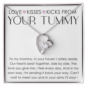 To My Mommy Forever Love Necklace – Heartfelt New Mom Gift from Baby, First time mom gift