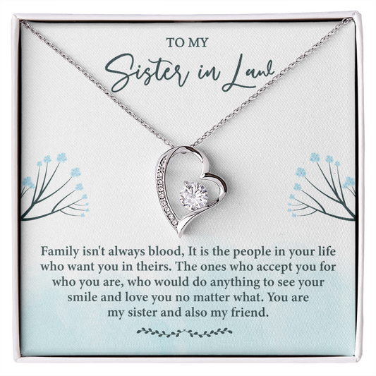 Sister in Law Necklace, Forever Love Necklace