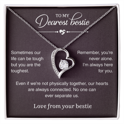 Gold Heart Necklace For Her - Special Gift For Best Friend