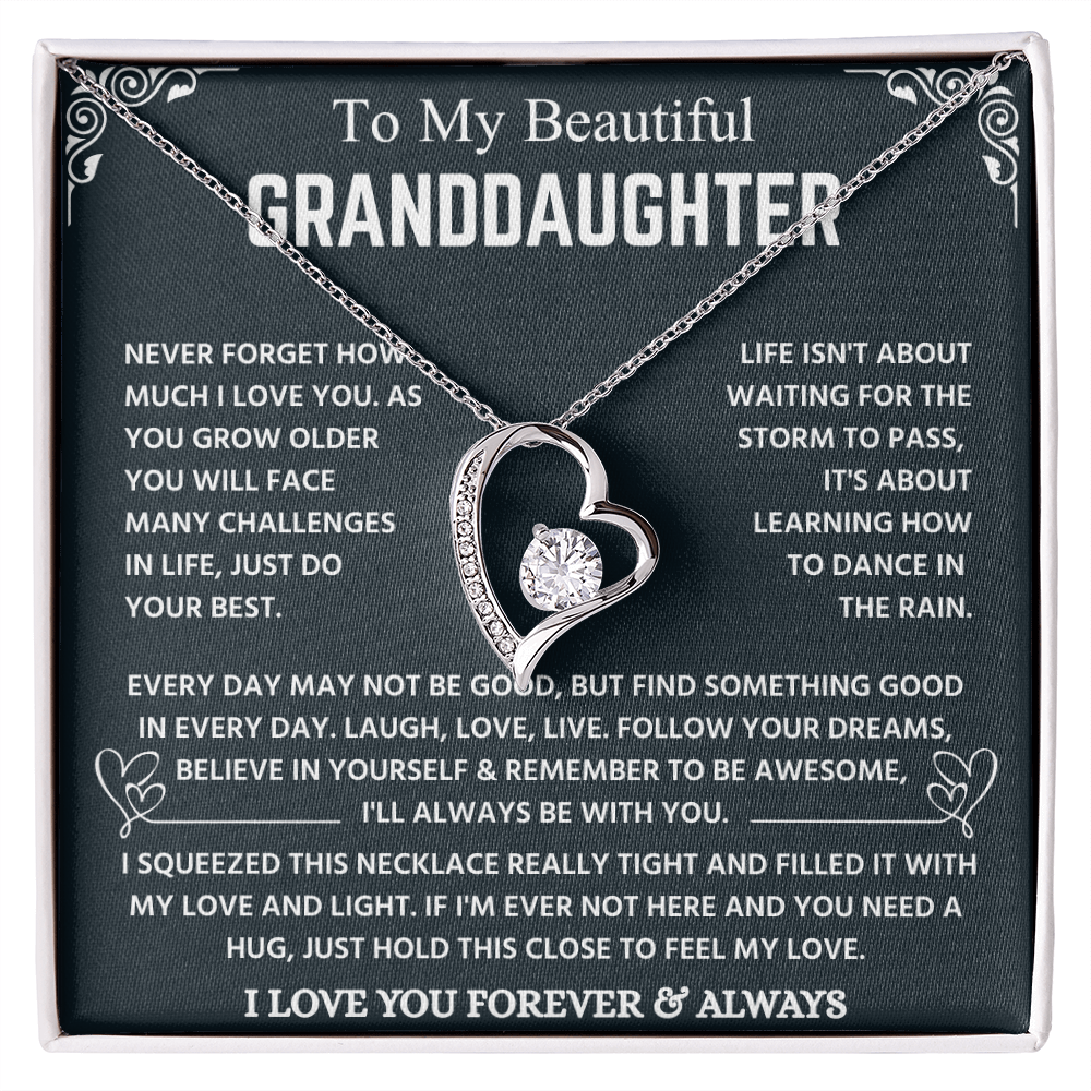 Granddaughter Necklace From Grandpa, It Lights Up Her Already Radiant Smile