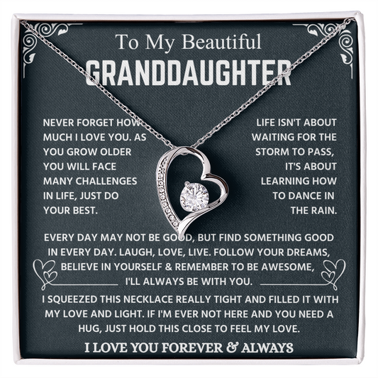 Granddaughter Necklace From Grandpa, It Lights Up Her Already Radiant Smile