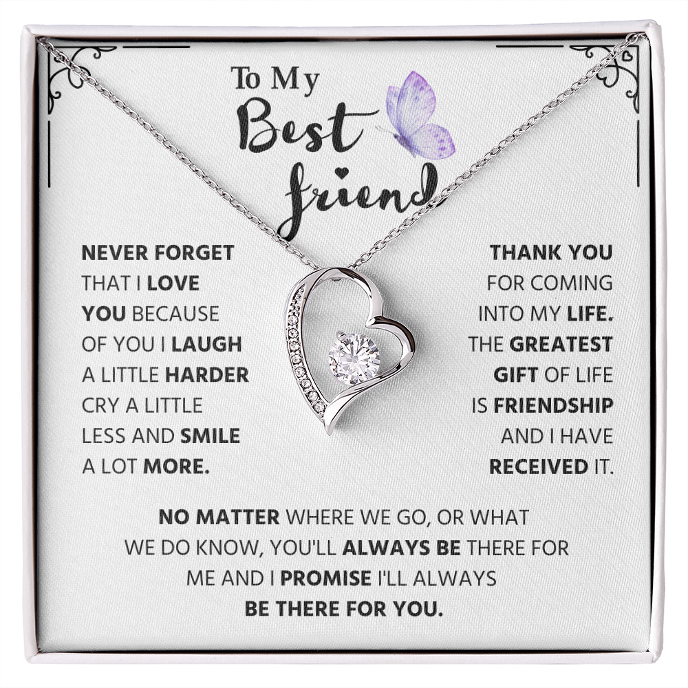 Gifts for Best Friend, Forever Love Necklace