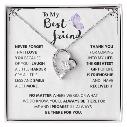 Gifts for Best Friend, Forever Love Necklace