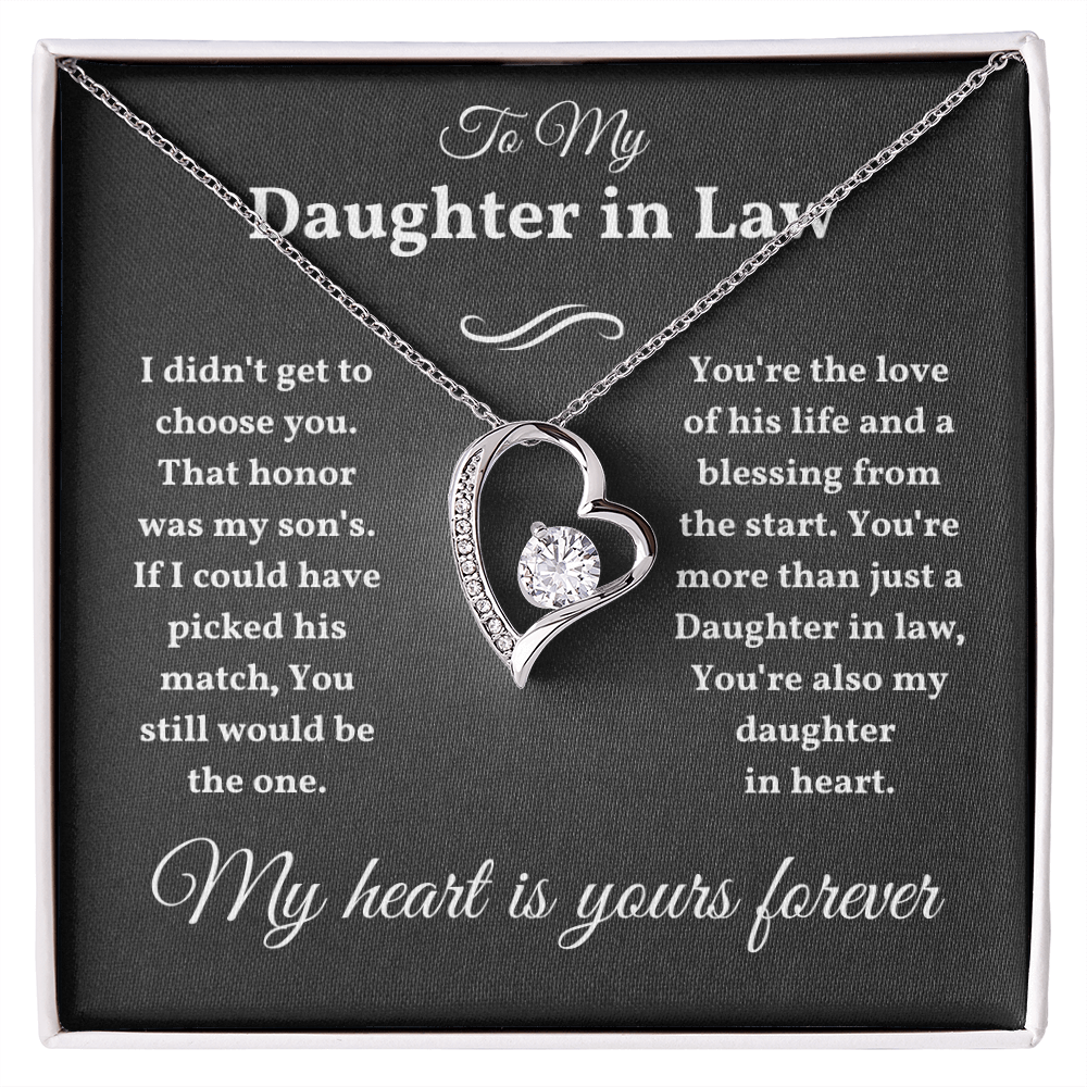 Daughter In Law Necklace From Mother, Daughter In Law Birthday Gifts