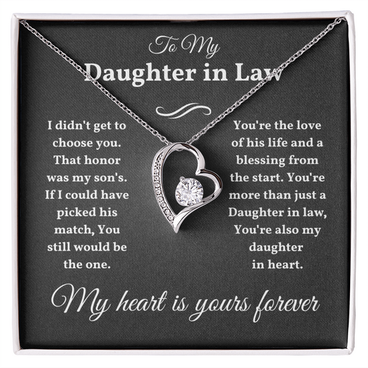 Daughter In Law Necklace From Mother, Daughter In Law Birthday Gifts