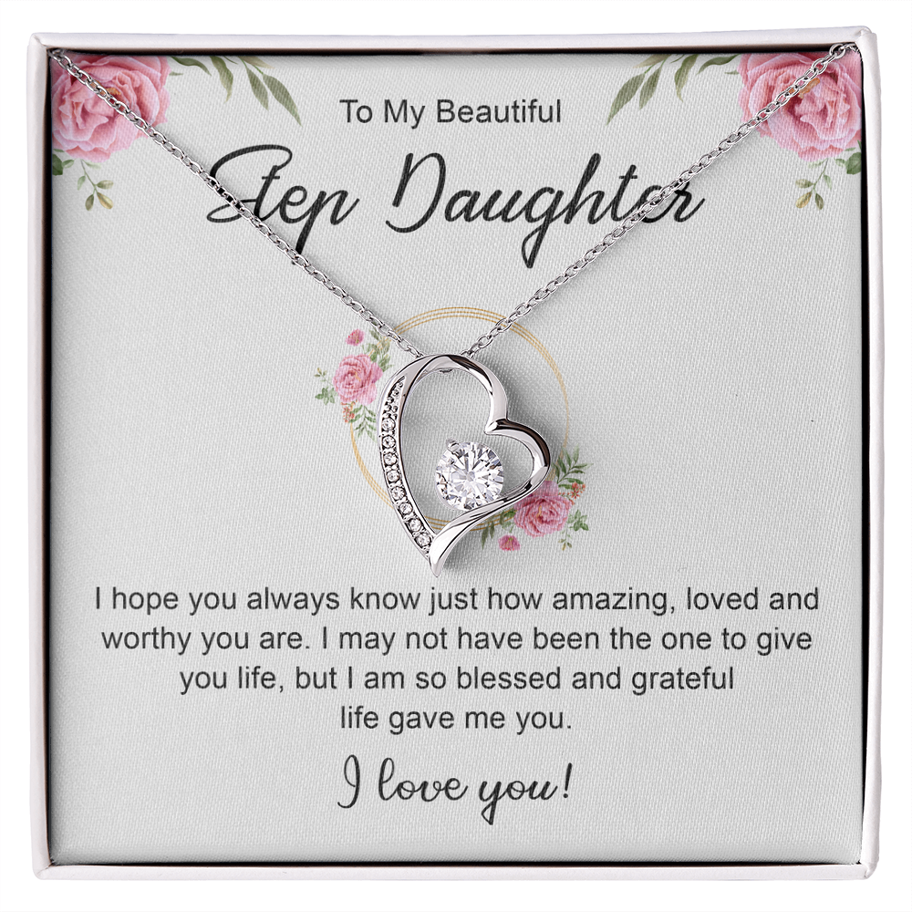 Women's Jewelry Gifts, To My Bonus Daughter Necklace