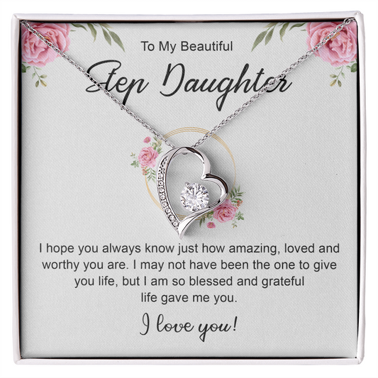 Women's Jewelry Gifts, To My Bonus Daughter Necklace