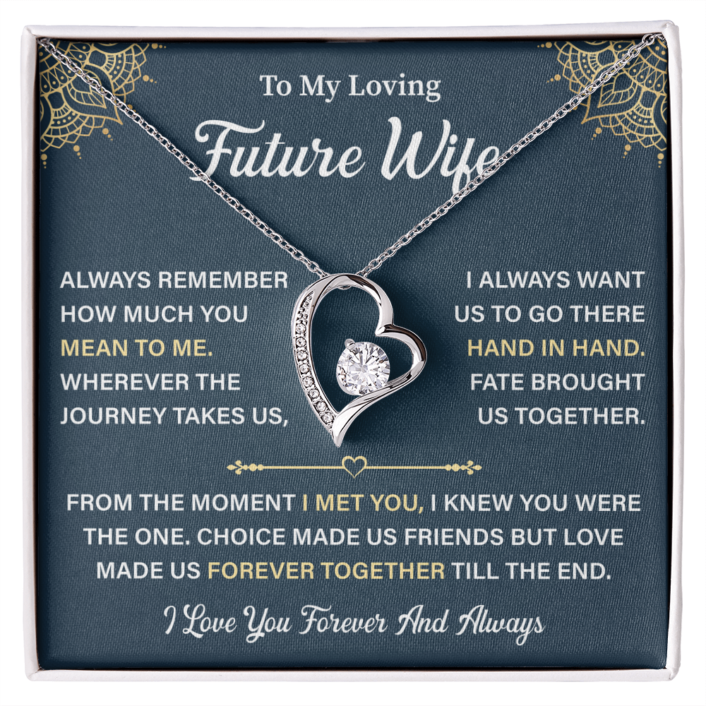 To My Future Wife Heart Necklace - Unique Gifts For Her