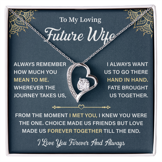 To My Future Wife Heart Necklace - Unique Gifts For Her