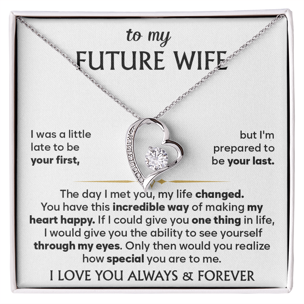 To My Future Wife Necklace, Birthday Gift for Her