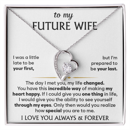 To My Future Wife Necklace, Birthday Gift for Her