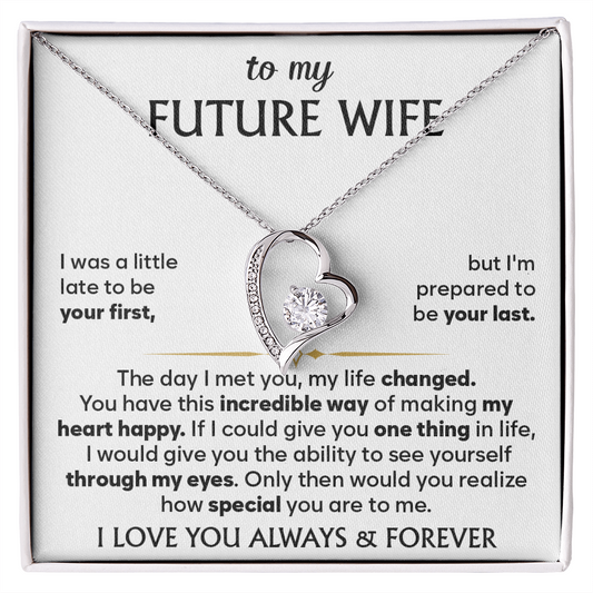 To My Future Wife Necklace, Birthday Gift for Her