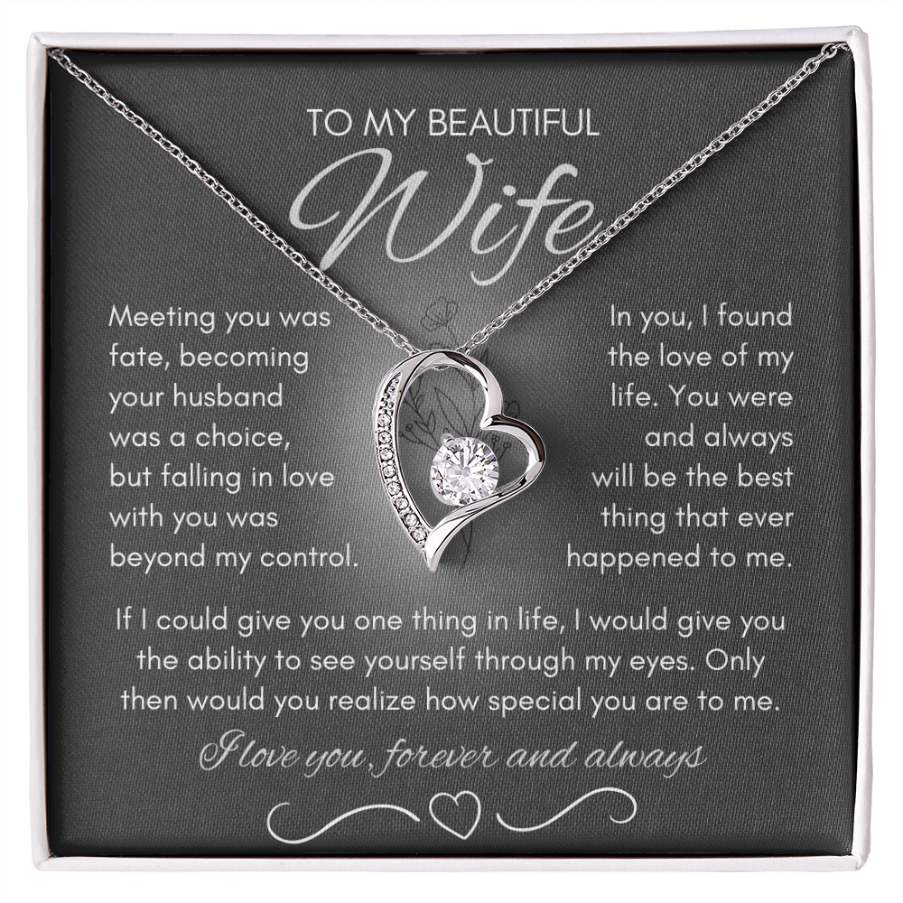 Wife Necklace from Husband, Birthday Gifts for Wife