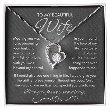 Wife Necklace from Husband, Birthday Gifts for Wife