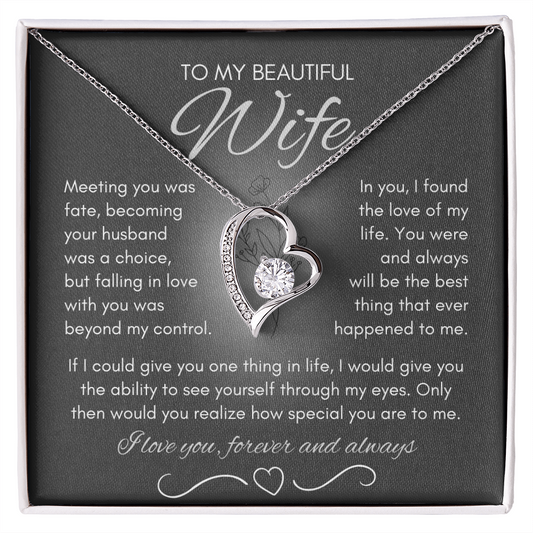 Wife Necklace from Husband, Birthday Gifts for Wife