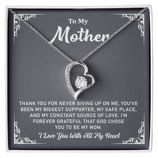 To My Mom Forever Love Necklace – Jewelry Gifts for Mom, Best Gifts for My Mom