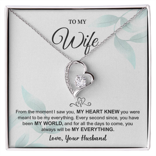 Wife Necklace from Husband - heart necklace for women, gift ideas for her