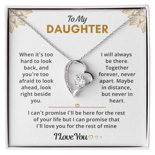 Daughter Necklace from Dad, She glows like she was born for this moment