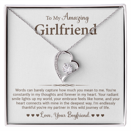 To My Girlfriend - Stainless Steel Pendant Necklaces for Her