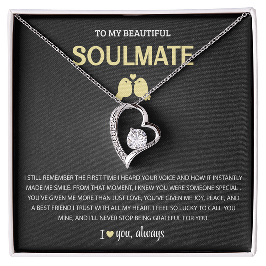Soulmate Necklace for Wife From Husband - I Love You Always