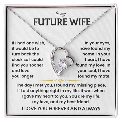 To My Future Wife Necklace, Wife Necklace From Husband