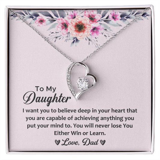 Women - To My Daughter Forever Love Necklace