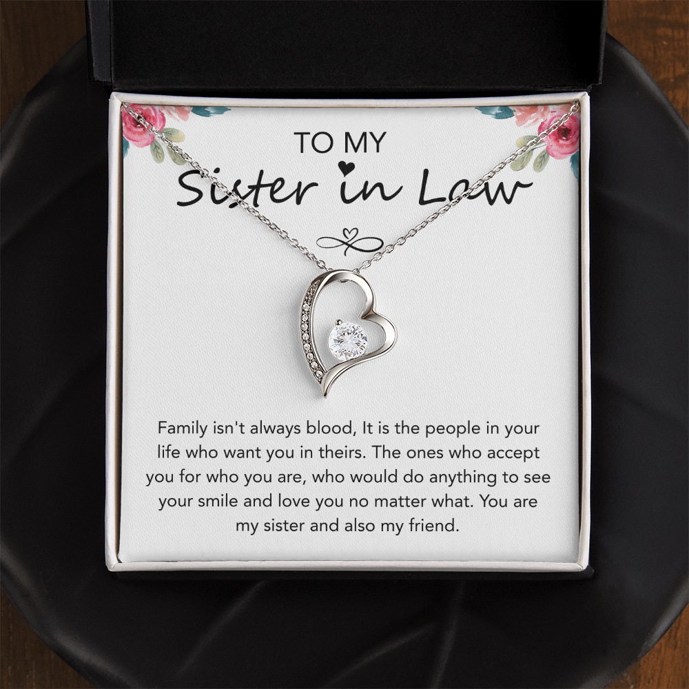 Valentines Day Gifts for Sister in law, Forever Love Necklace
