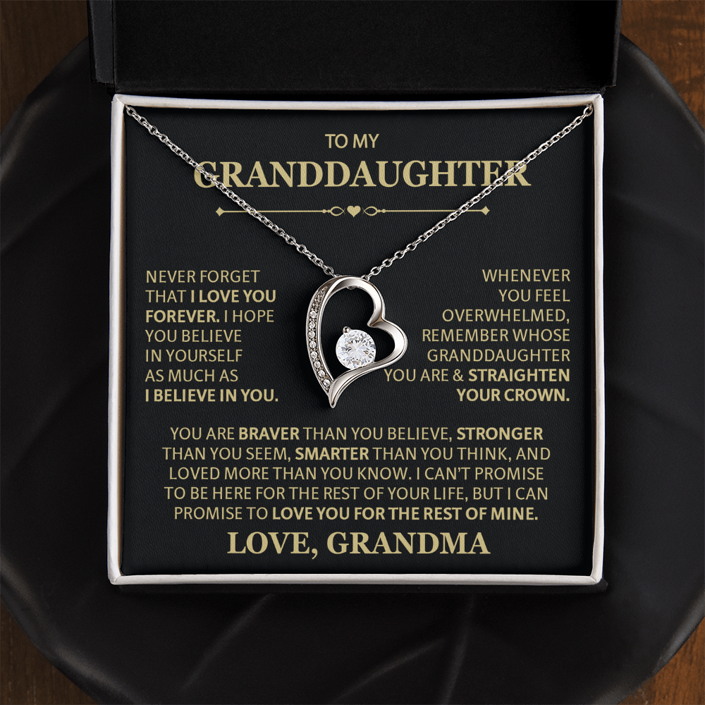 To Granddaughter Necklaces, Forever Love Necklace