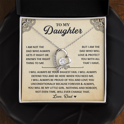 Daughter Necklace From Mom, 925 Sterling Silver Necklace