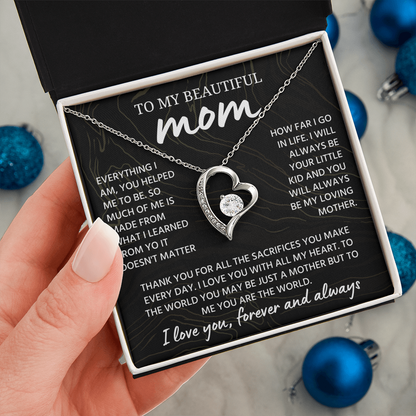 Mom Necklace from Daughter or Son, Birthday Gifts for Mom