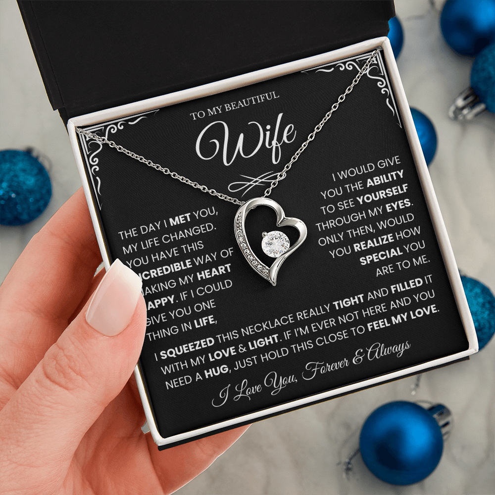 Gifts for Wife from Husband, Forever Love Necklace