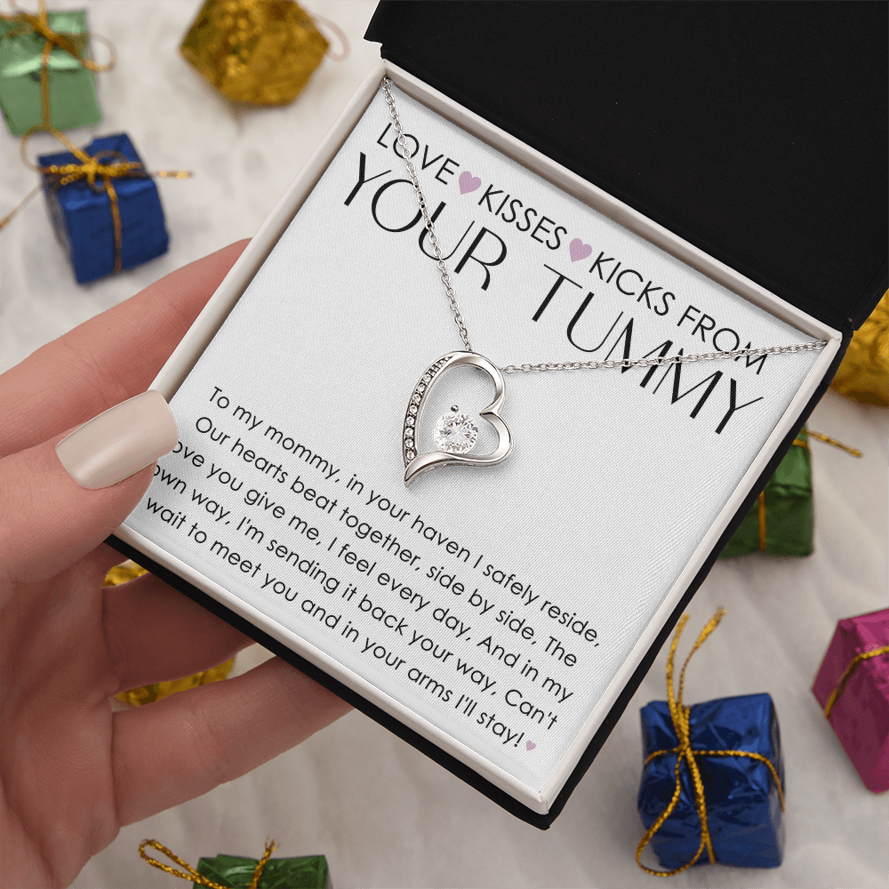 To My Mommy Forever Love Necklace – Heartfelt New Mom Gift from Baby, First time mom gift