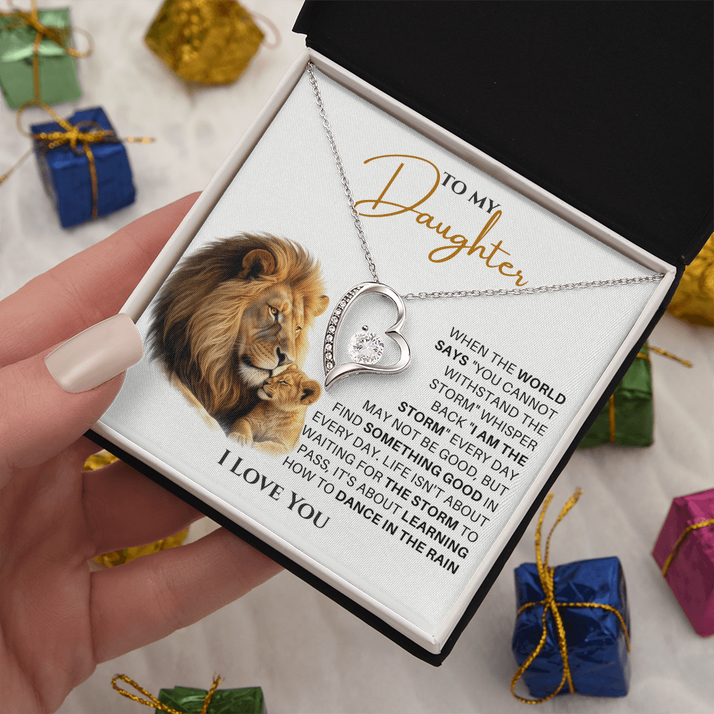 Forever Love Necklace, She glows like she was born for this moment