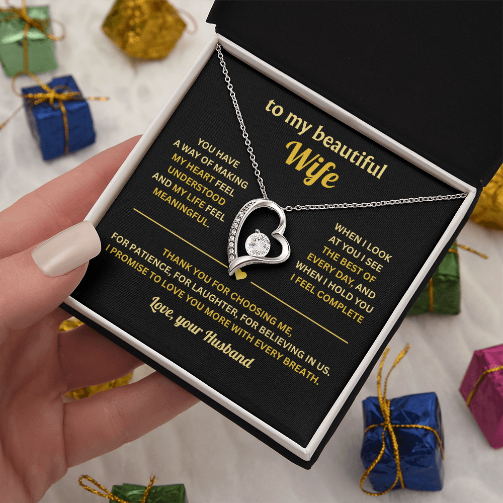 Jewelry To My Wife, Forever Love Necklace for Her