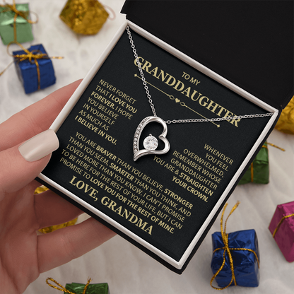 To Granddaughter Necklaces, Forever Love Necklace