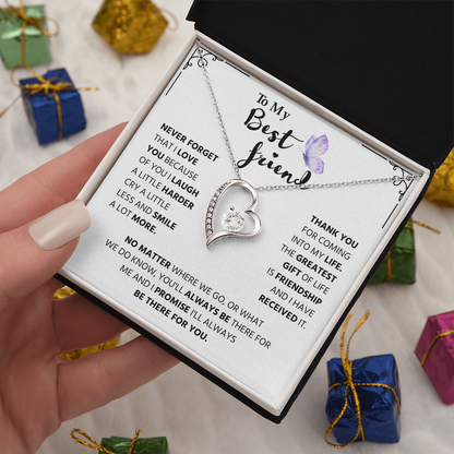 Gifts for Best Friend, Forever Love Necklace